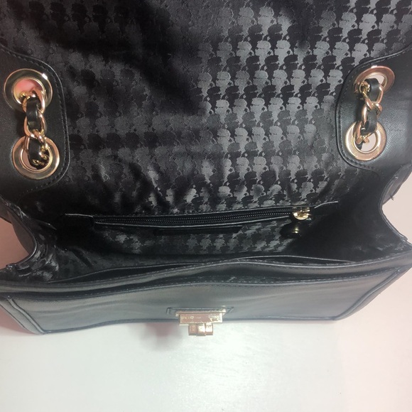 Black Authentic Karl Lagerfeld Paris Leather Bag - Picture 4 of 8